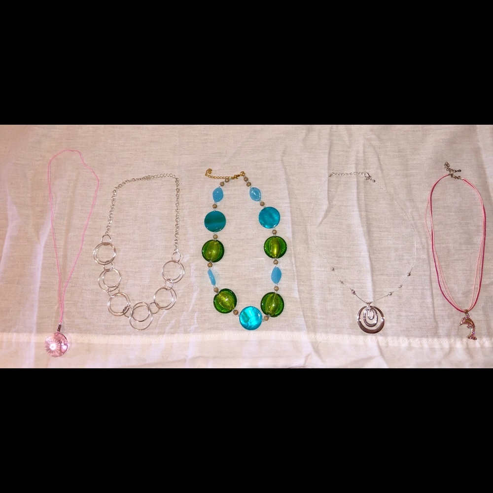 A bundle of necklaces